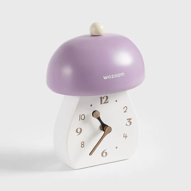 Artistic Mushroom Silent Table Clock