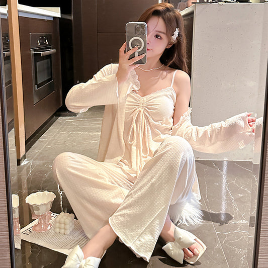 3-Piece Pajamas Set with Padded Bra 100% Polyester