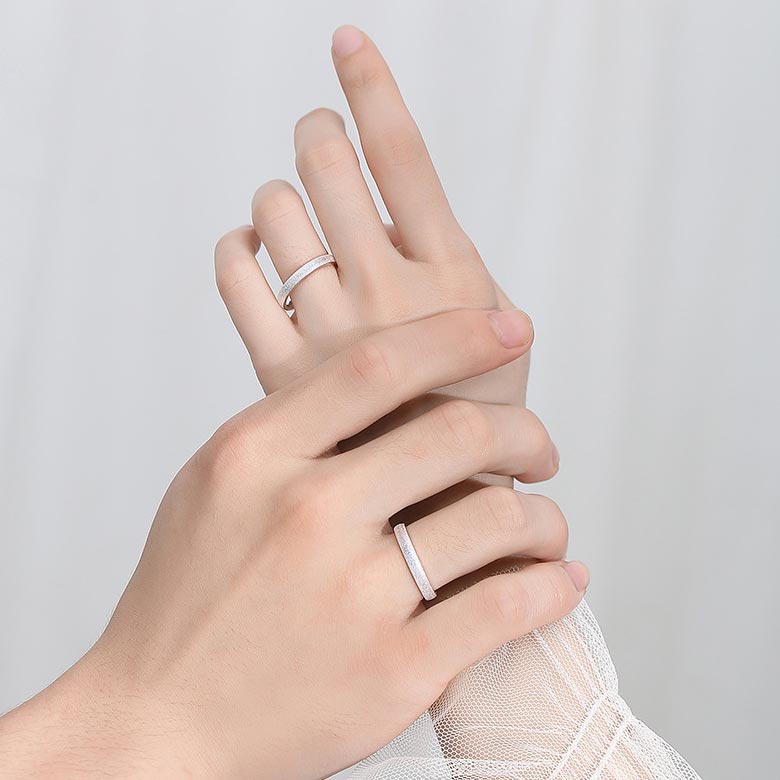 Custom Matching Couple Wedding Bands