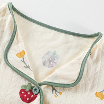 Cute Print Pajamas Set 100% Organic Cotton