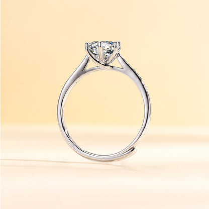 Custom 1 Carat Moissanite Diamond Women Ring