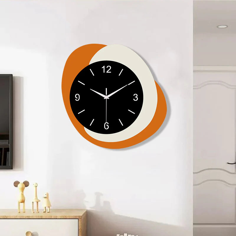 Unique Shaped Silent Wall Decor Clock — Modern Artistic (30×30 cm)