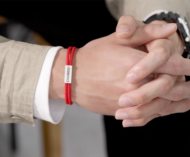Change Engraved Couple Bracelest Set for 2