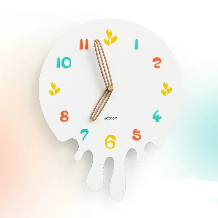 Minimalist Analog Silent Melting Wall Clock