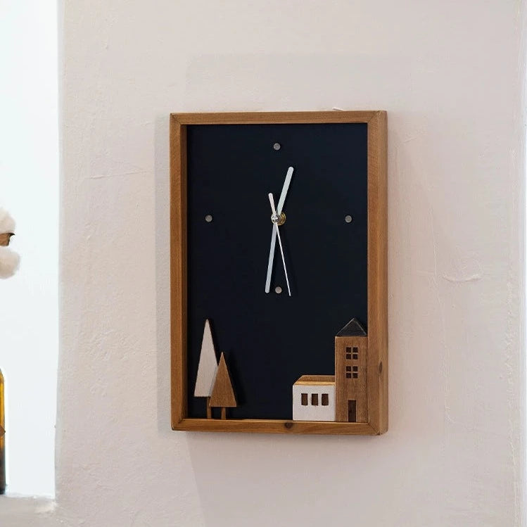 Decorative Wooden Wall and Table Clock