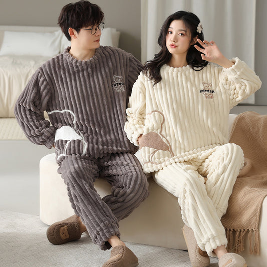 Matching Comfy Winter Pajamas Set for Couples