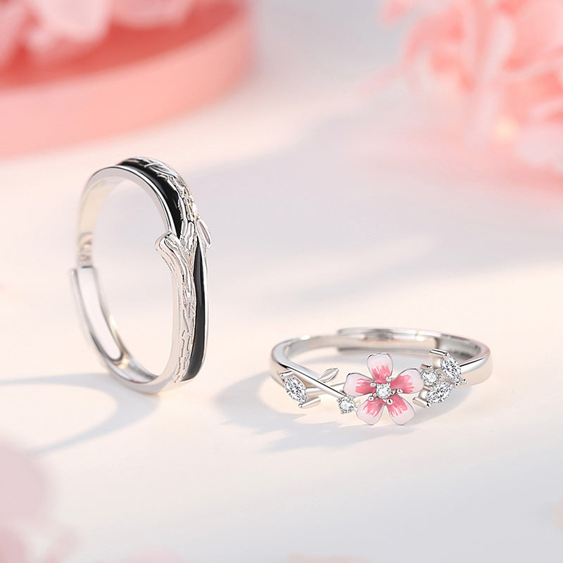 Personalized Sterling Silver & Natural Shell Promise Rings