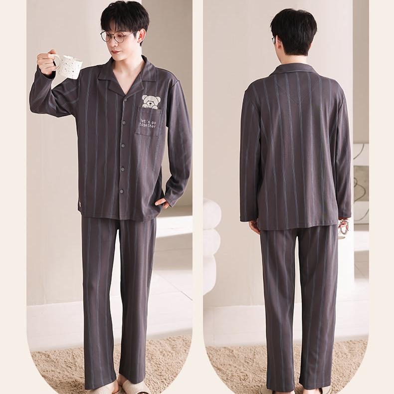 Matching Bear Couples Pajamas Set for Two 100% Cotton