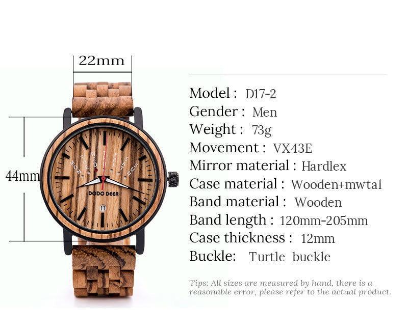 Matching Wood Couple Luminous Watch Set