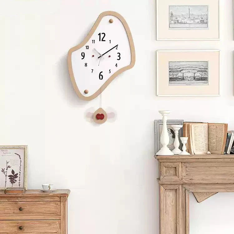 Odd Shaped Modern Silent Wall Clock – Artistic Asymmetrical Design