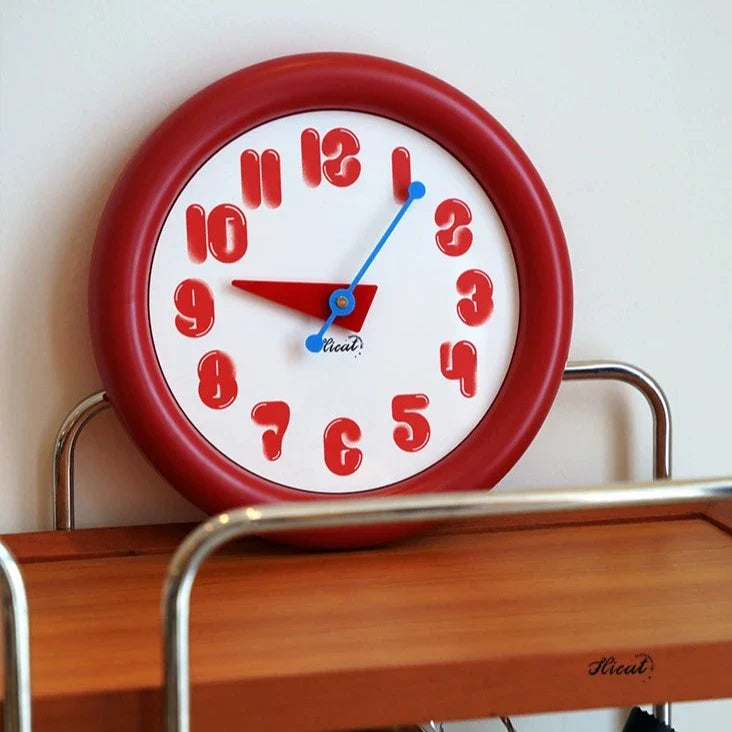 Round Silent Wall Clock – 12" (Non-Ticking)