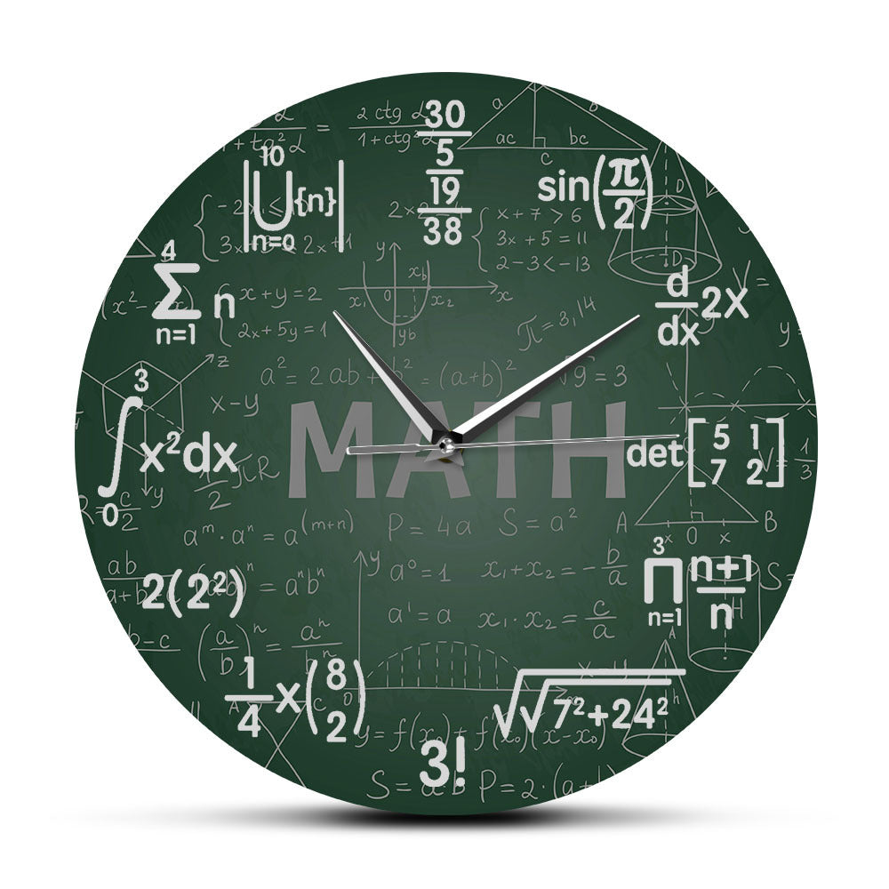 Wall Deco Clock Gift for Math Teacher