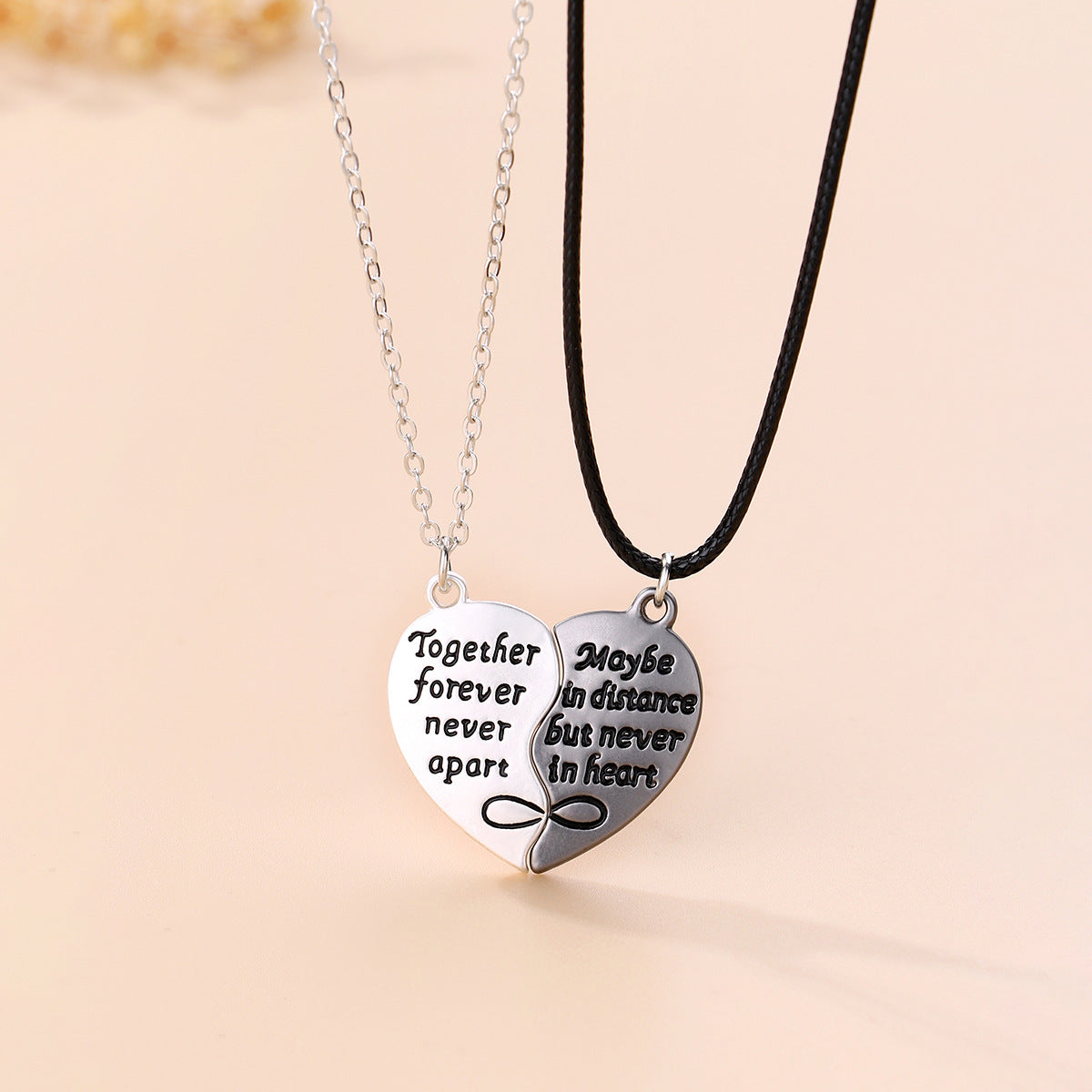 Together Forever Bff Necklaces Set for Best Friends