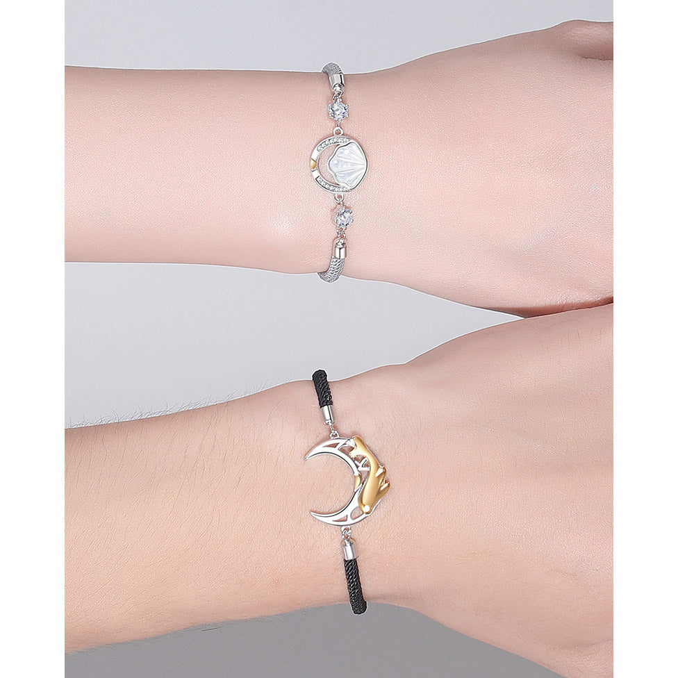 Sun and Moon Romantic Bracelets Set for 2