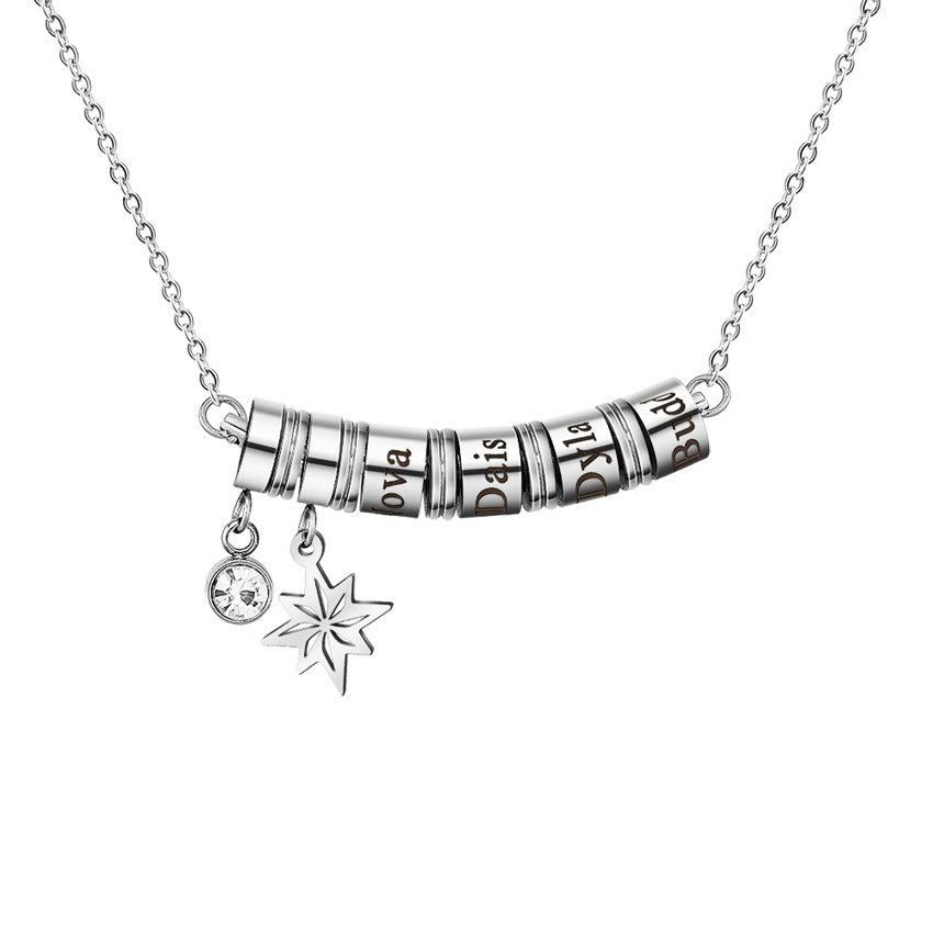 Custom Family Name Charms Pendant Necklace