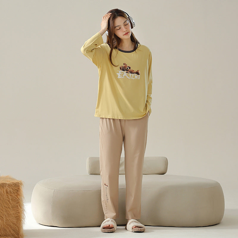 4-Piece Bear Couples PJs/Loungewear Set