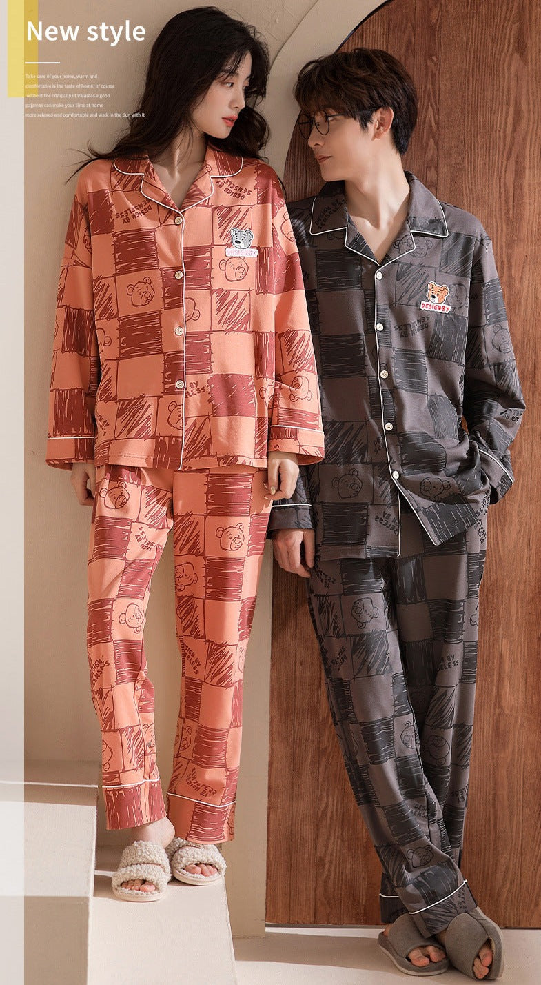 Cute Cartoon Sleepwear PJs Set for Friends 100% Cotton