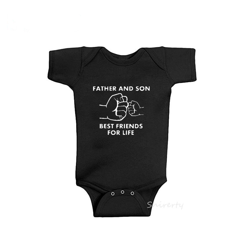 Father and Baby Matching Cotton Tshirts Set