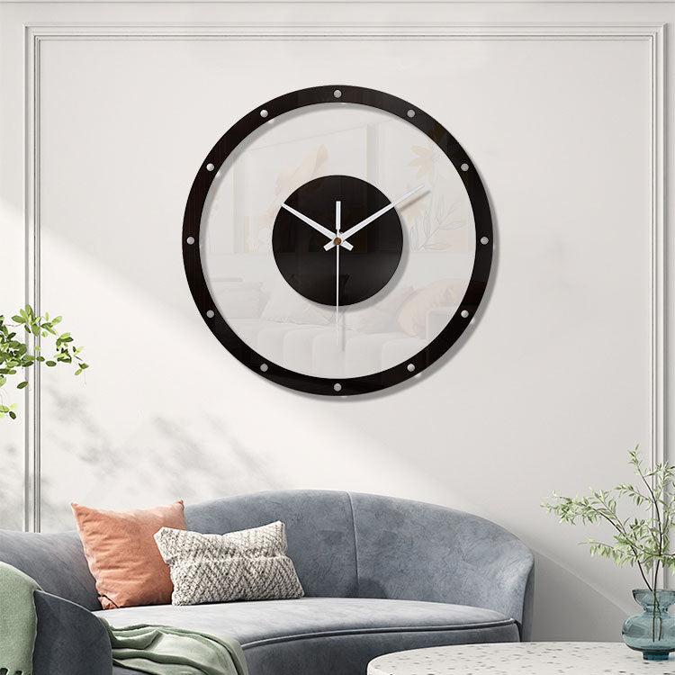 Minimalist Acrylic Silent Wall Clock — 12" Modern
