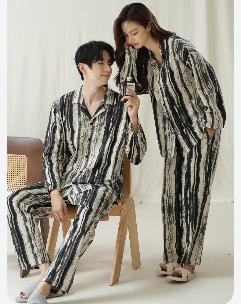 Anti-Bacterial Matching Pajamas Set 100% Cotton