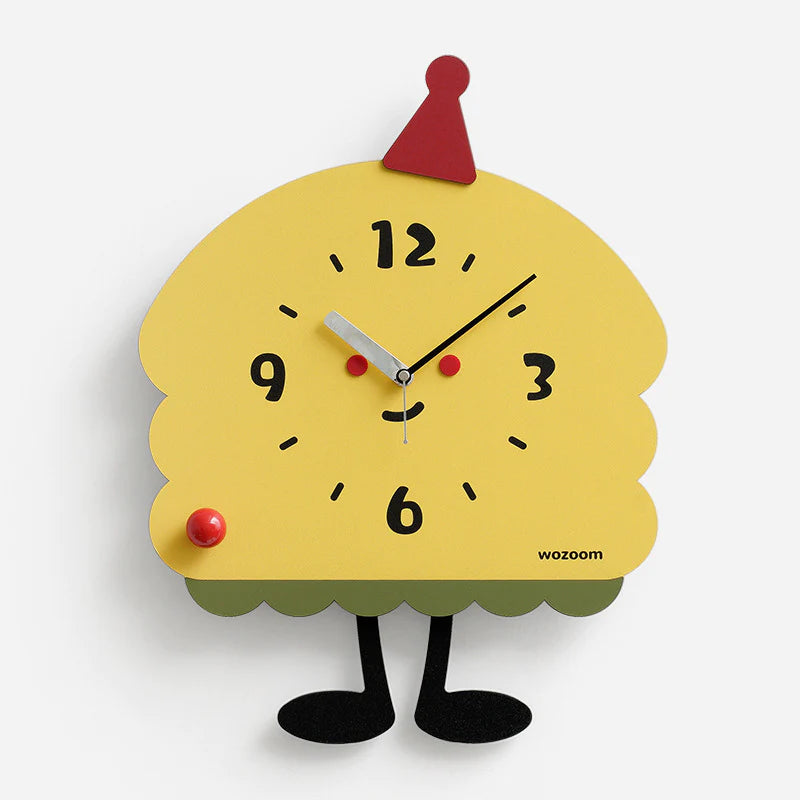 Gullei™ Christmas Theme Cartoon Kids Bedroom Silent Clock