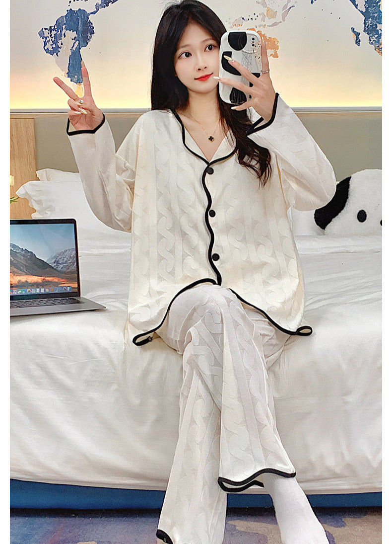 Button-Front Pajamas Set 100% Organic Cotton