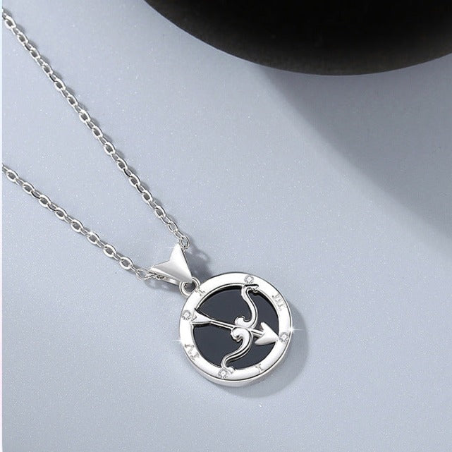 Matching Cupid Necklaces Set for Two - Sterling Silver