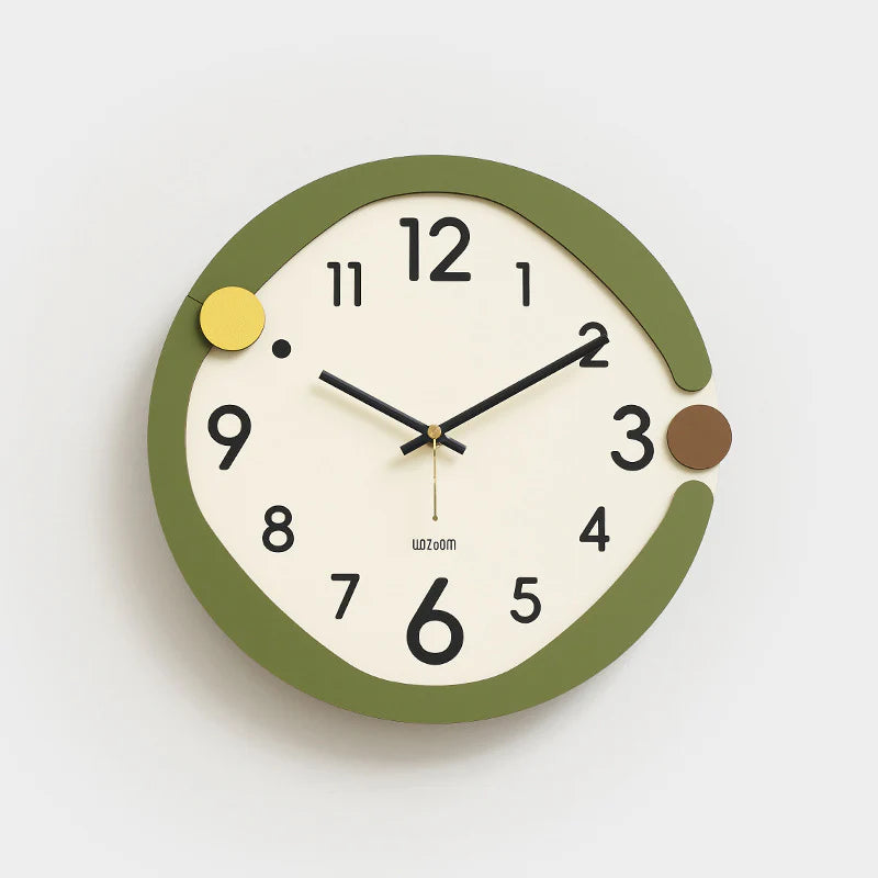 Minimalistic Nordic Wall Décor Silent Clock – Elegant and Quiet Design