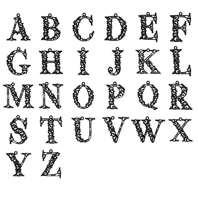 Custom Big Letter Initial Necklace