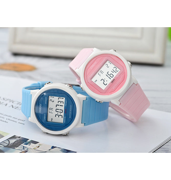 Matching Digital Multifunctional Watch Set for Teens
