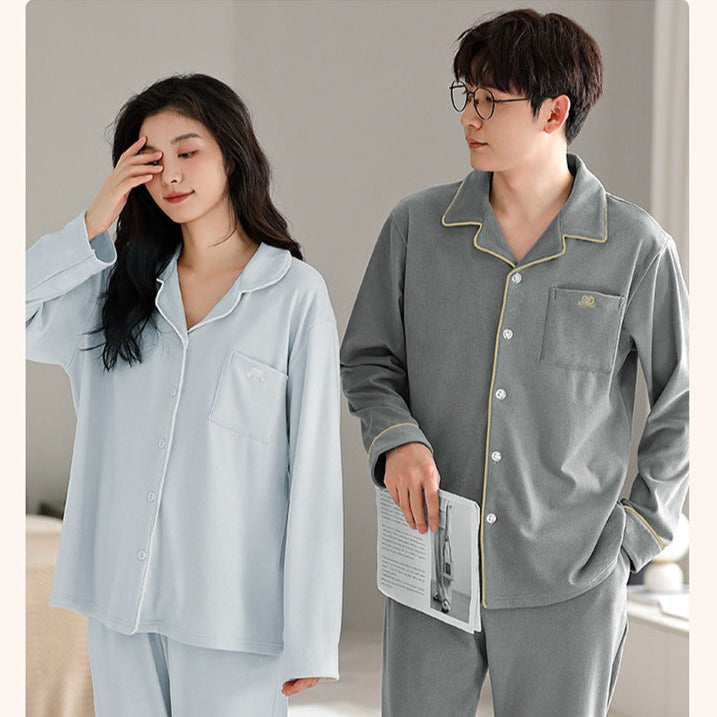 Matching Soft Pajamas Set for Couples