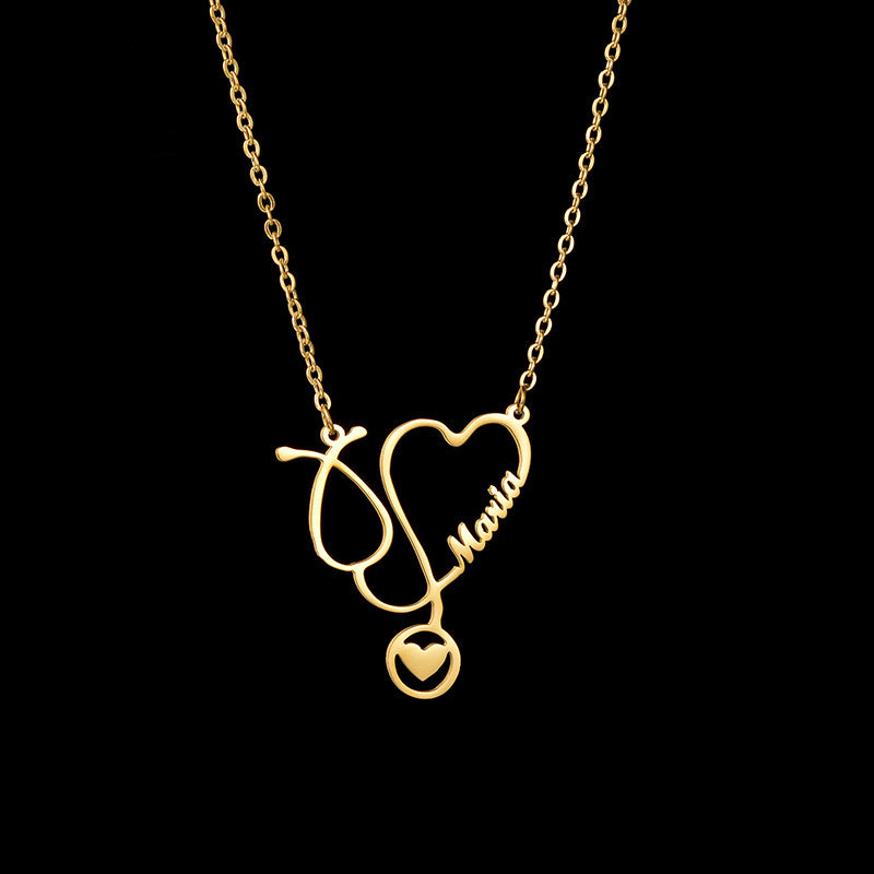 Custom Name Necklace for Doctor