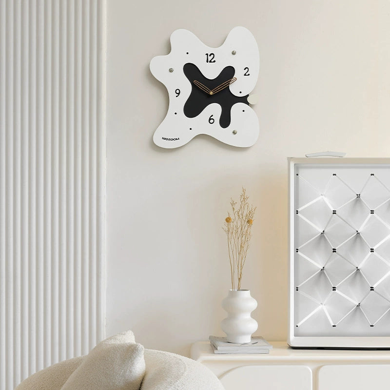 Abstract Silent Wall Clock – Eco-Friendly Artistic Design