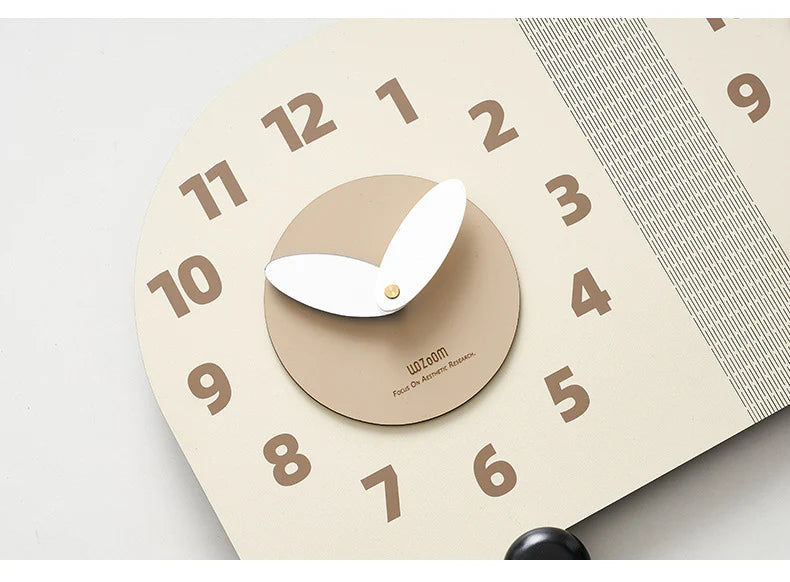 Corner Double-Sided Silent Wall Clock (Dual Time)