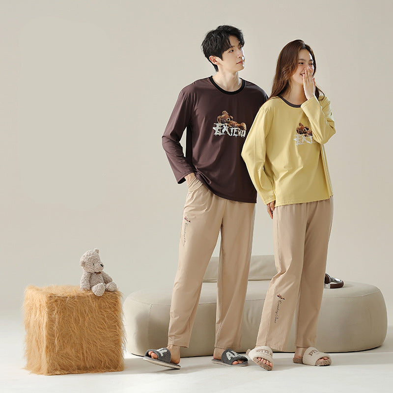 4-Piece Bear Couples PJs/Loungewear Set