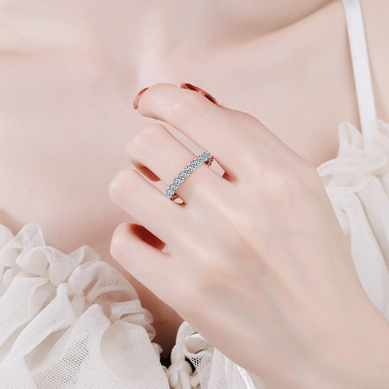 2 Carats Moissanite Stackable Women Ring