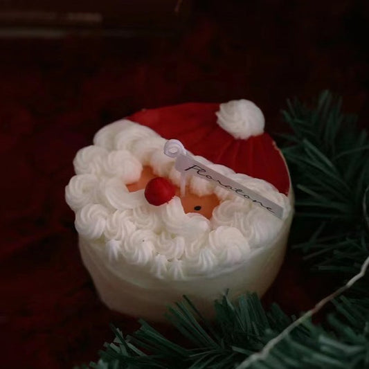 Santa Real Wax Christmas Candles Pine Scented