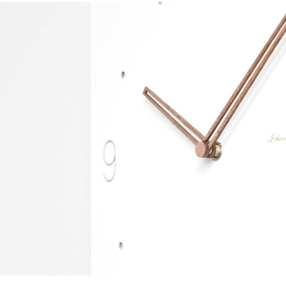 Square Deco Silent Wall Clock 30cm