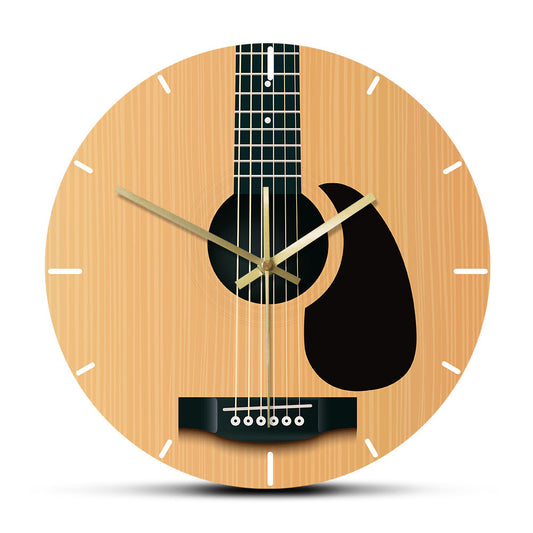 Wall Deco Clock Gift for Guitarist