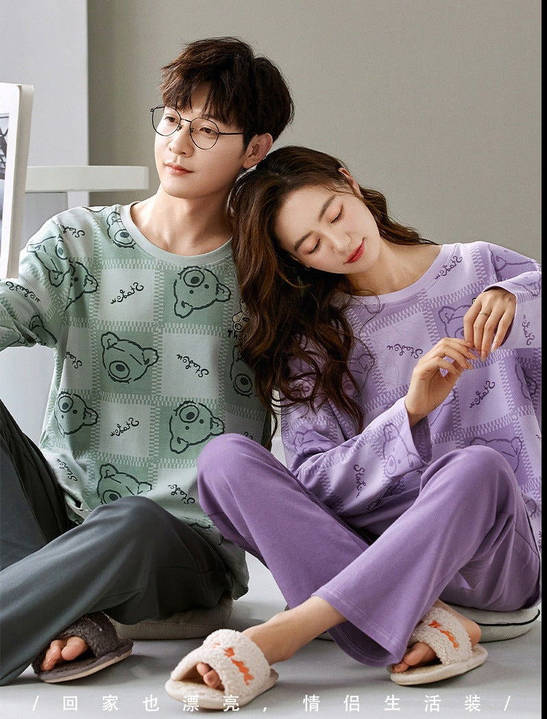 Matching Holiday Pajamas Set for Couples