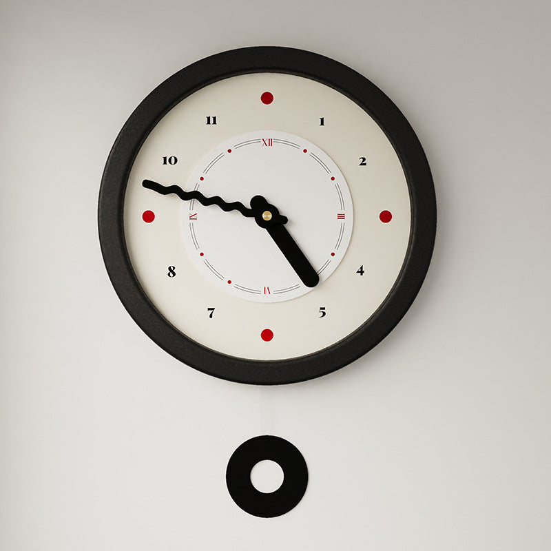 European Style Pendulum Analog Wall Clock — 12" Silent (Acrylic)