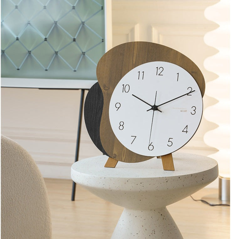 Modern Odd Shaped Analog Silent Clock