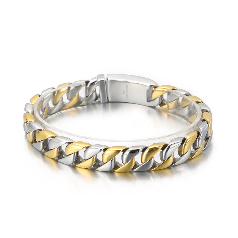 Personalized Mens Steel Bracelet 23cm