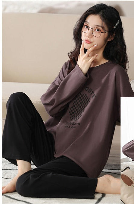 Pajamas Set for Couples Cute Sleepwear Gift for 2