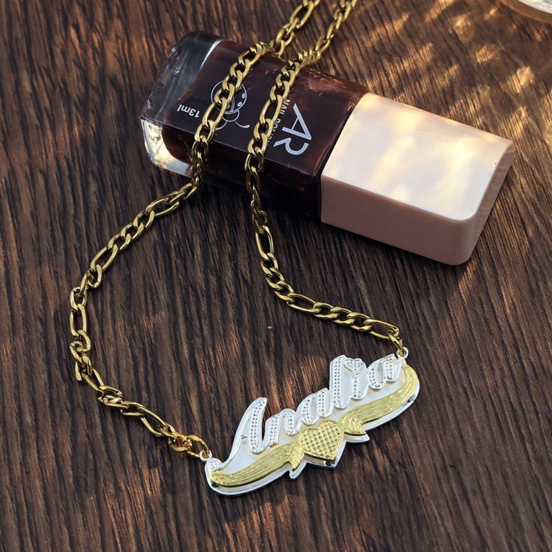 Fancy Custom Name Pendant Necklace for Her