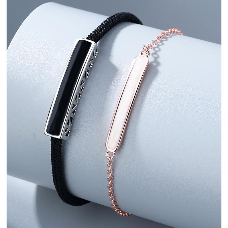 Personalized Matching Couple Promise Bracelets Set