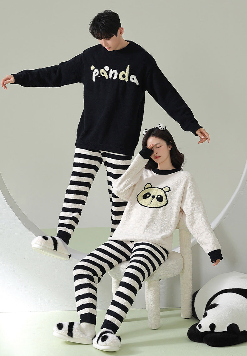 Matching Pandas Warm Fleece Pajamas Set - Ultra Soft