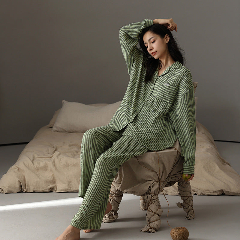 Stylish Long Sleeves Pajamas Set for Couples