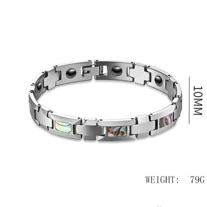 Mens Name Bracelet Magnetic Tungsten 14cm
