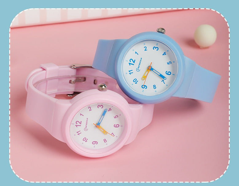 Matching Waterproof Sports Quartz Watch Set for Kids